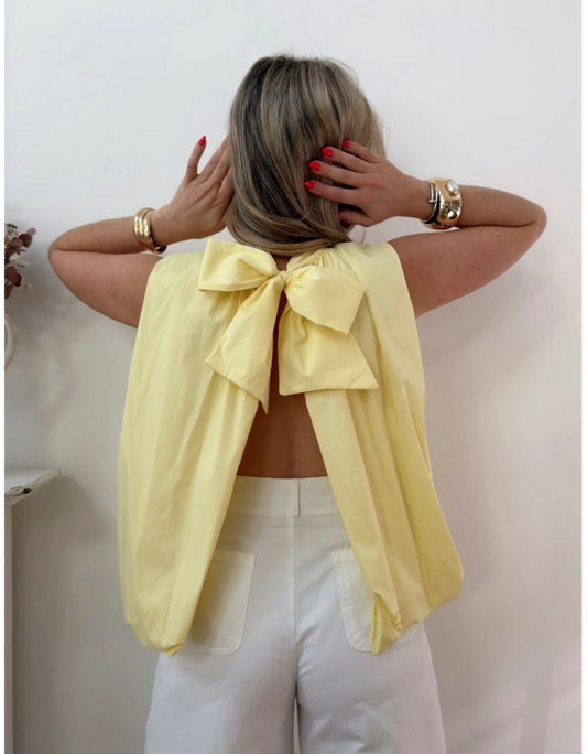 Blouse sans manches dos nu, taille unique