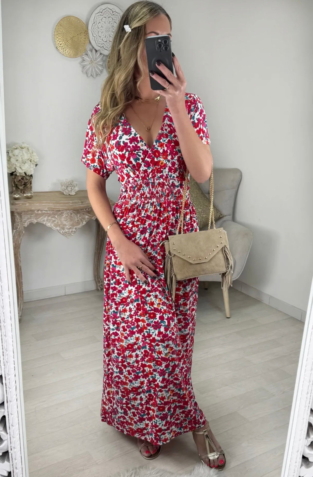 Robe magique Alma manches courtes