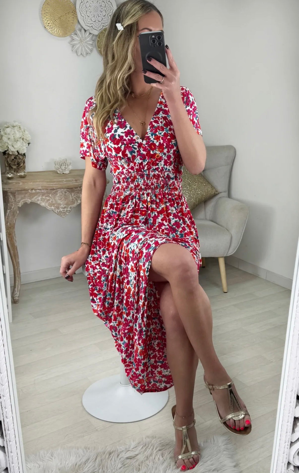 Robe magique Alma manches courtes
