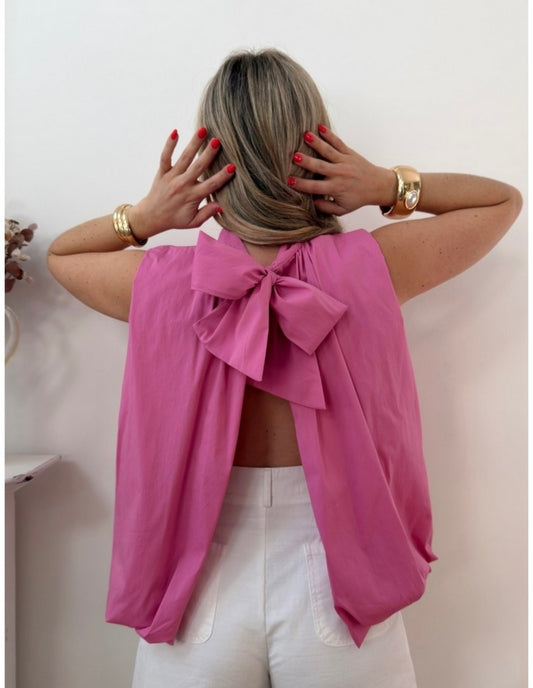 Blouse sans manches dos nu, taille unique