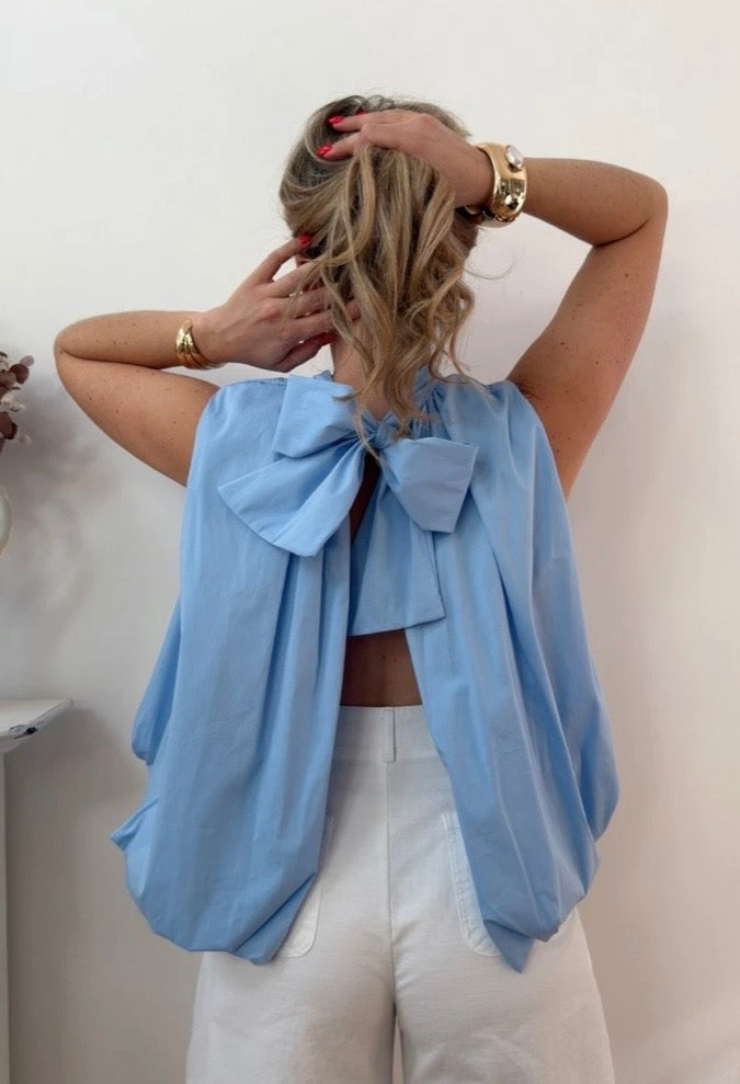Blouse sans manches dos nu, taille unique