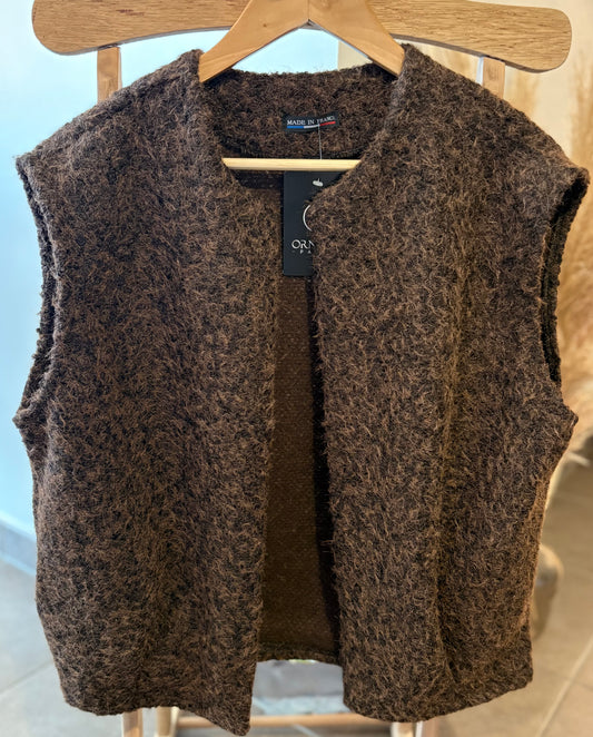 Gilet sans manches Chocolat